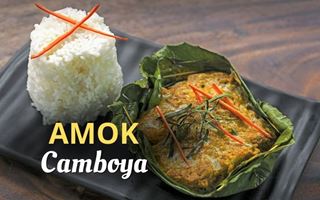 Amok, el sabor icónico de Camboya envuelto en hoja de plátano