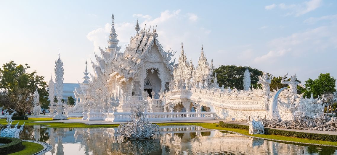 Descubre Wat Rong Khun, el templo blanco en Chiang Rai