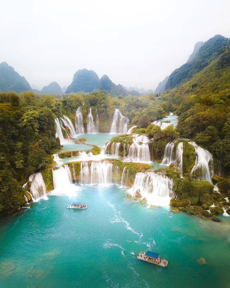 vietnam en diciembre - cascada de ban gioc  - cao bang
