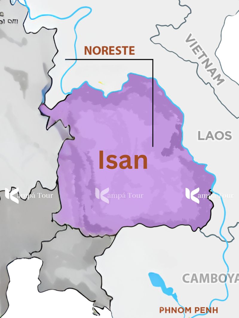ubicacion de isan tailandia