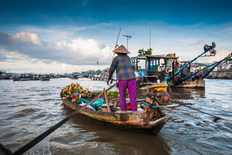 mercado flotante de cai rang en can tho