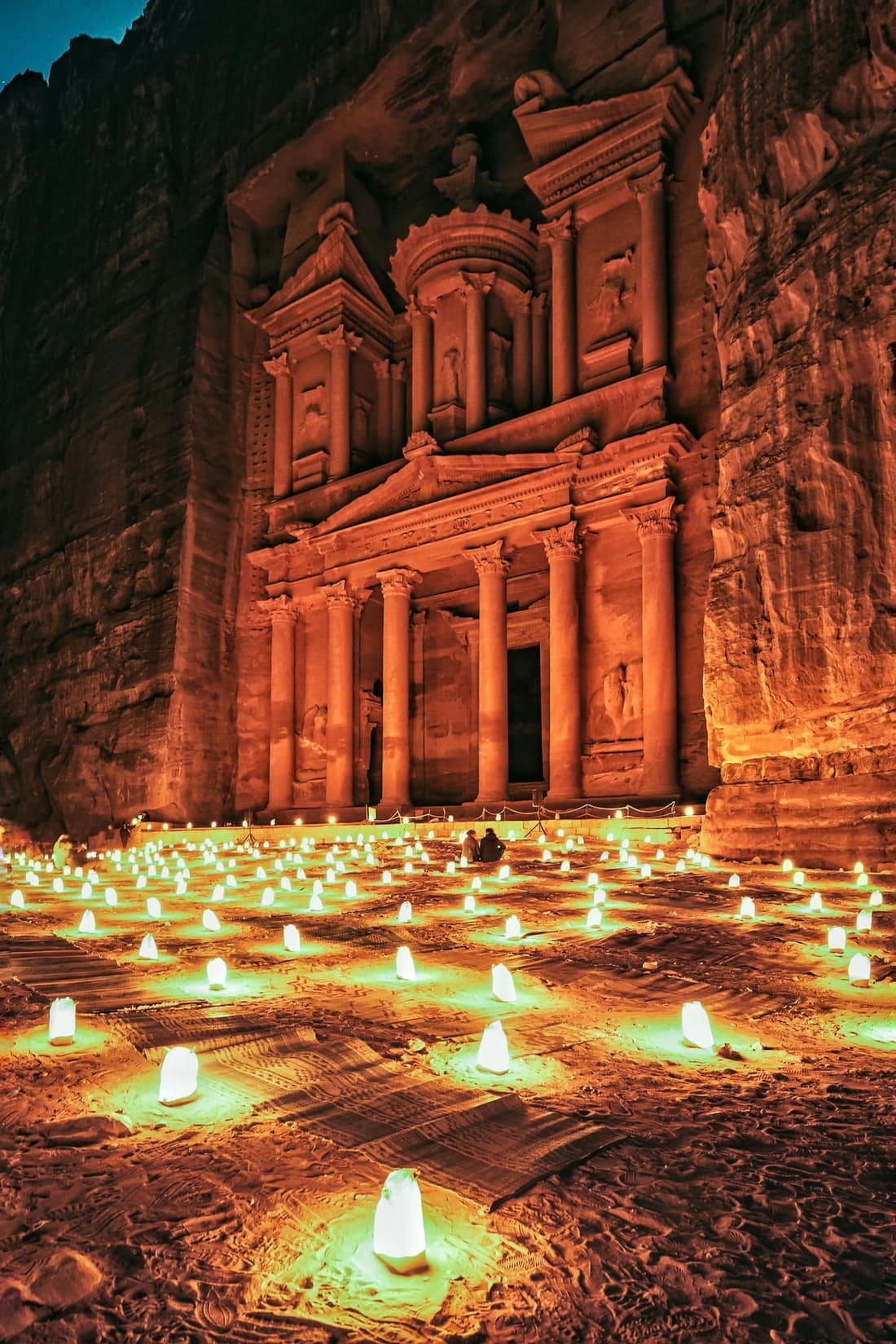 asia en noviembre - jordania por la noche