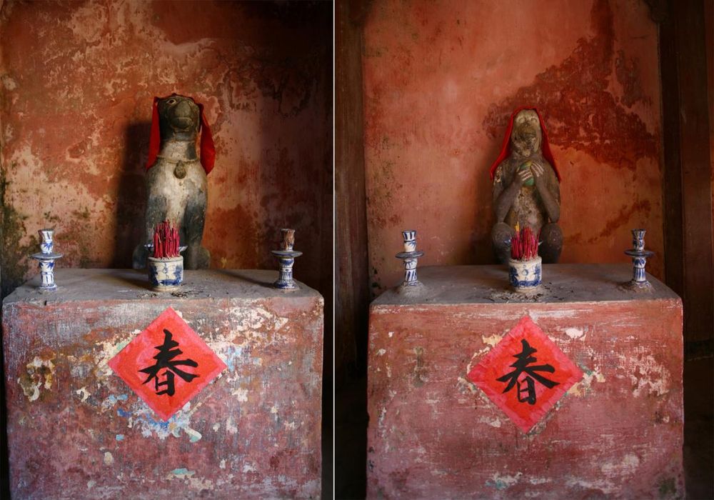 figuras en puente japones hoi an