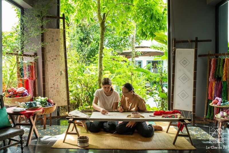 donde alojarse en ninh binh - Le Clos du Fil - lugar de arte