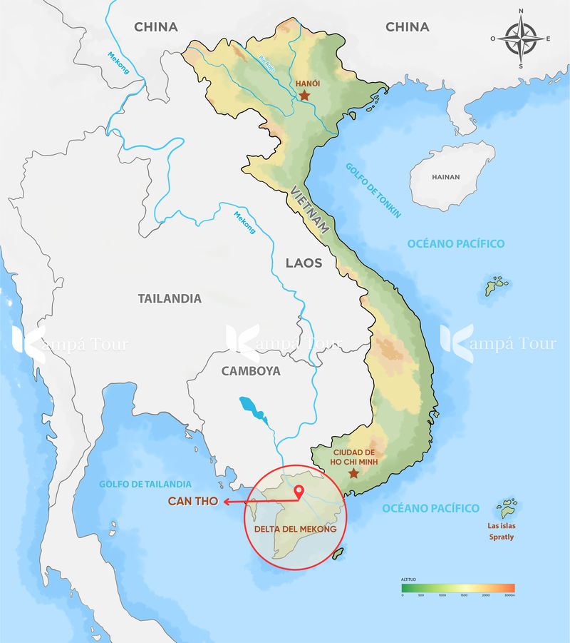 ubicacion de can tho en vietnam