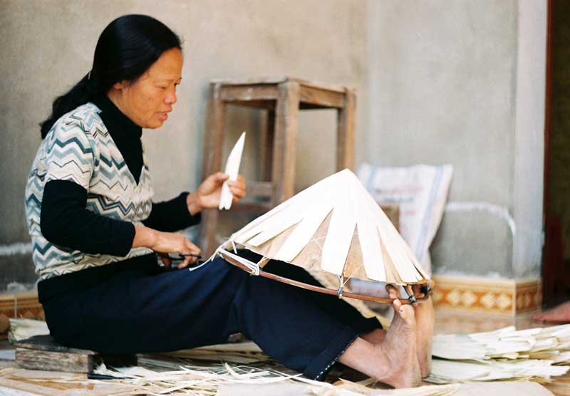vietnam sombrero - non la - fabricacion