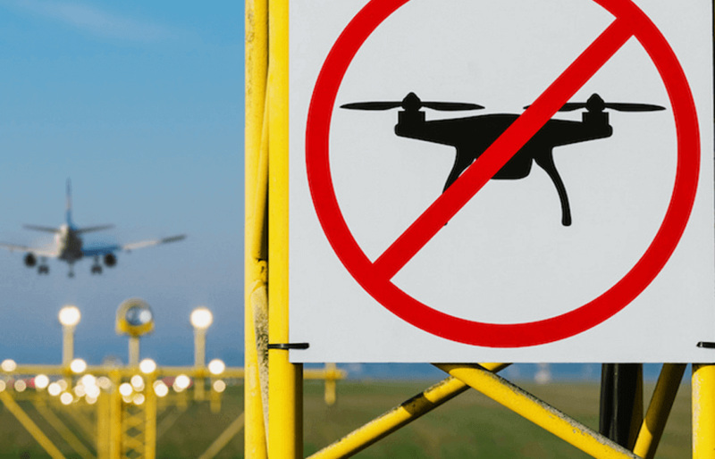 dron en vietnam - prohibicion cerca del aeropuerto