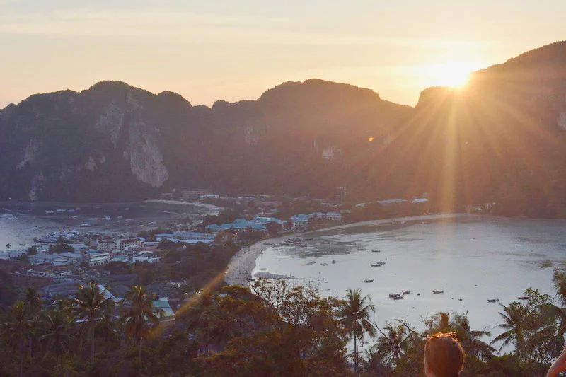 atardecer en koh phi phi