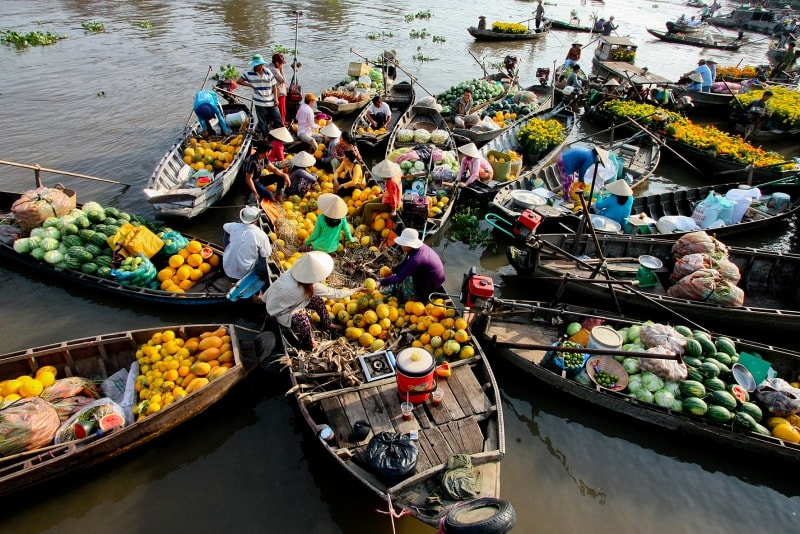 can tho - mercado flotante