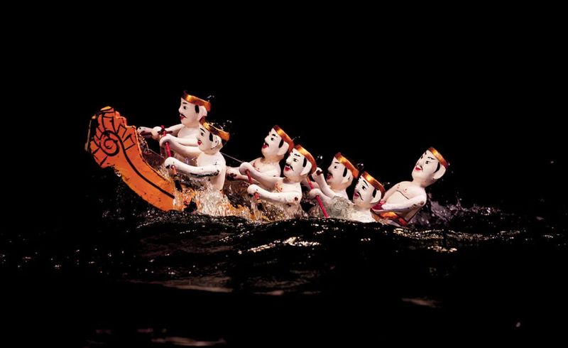 marionetas de agua en el sur de vietnam