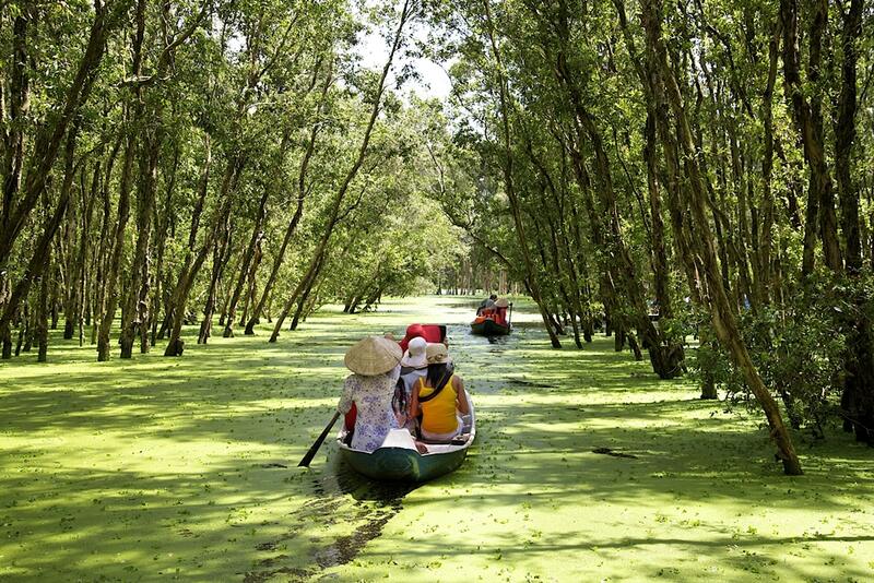 dron en vietnam - delta del mekong
