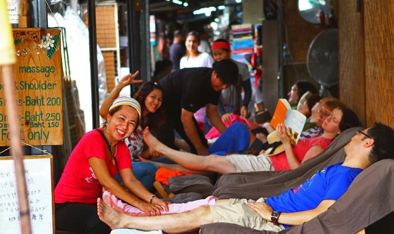 mercado chatuchak - masaje tailandes