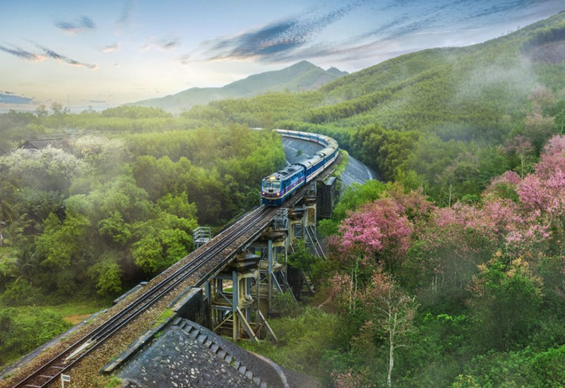 tren en norte y sur vietnam
