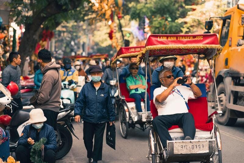 vietnam o laos - taxiciclo en vietnam