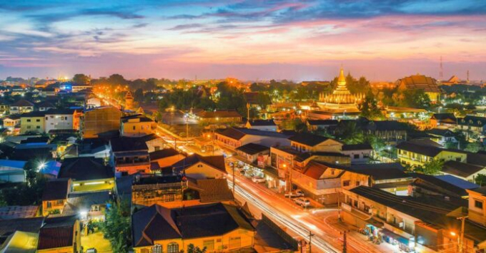 vientiane por la noche