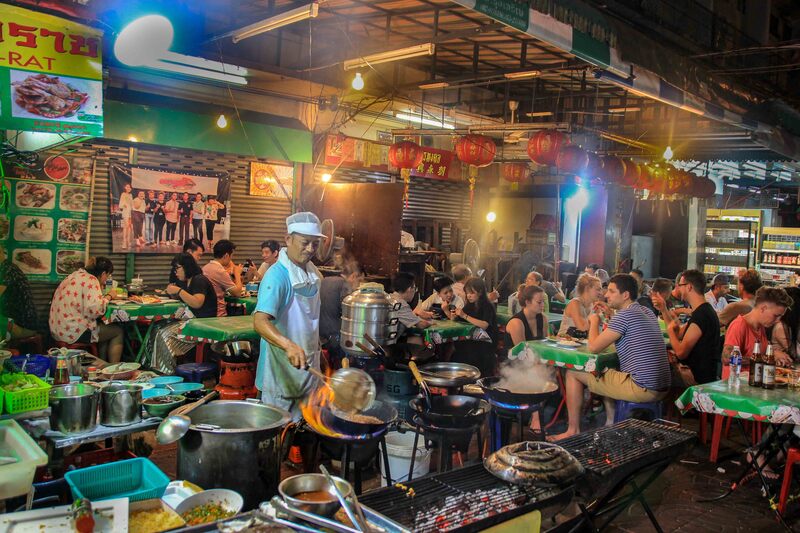 comidas callejeras en tailandia