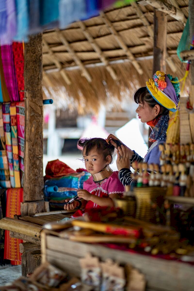 mujeres jirafas tailandia