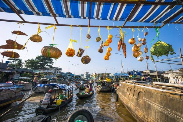 El delta del Mekong, Vietnam