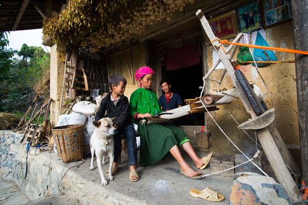 Familia étnica en Ha Giang
