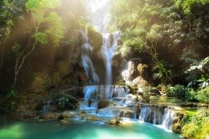 La magnífica cascada de Kuang Si